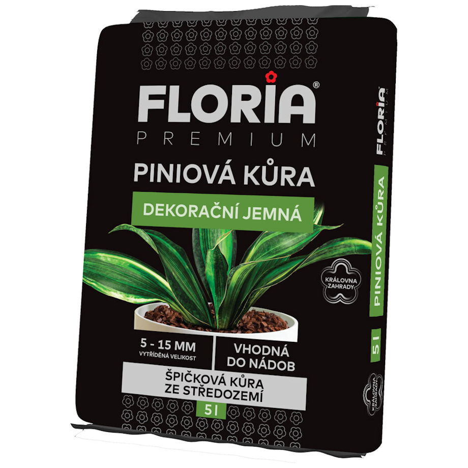 Mulčovacia kôra PÍNIOVÁ jemná FLORIA 5l 250/P