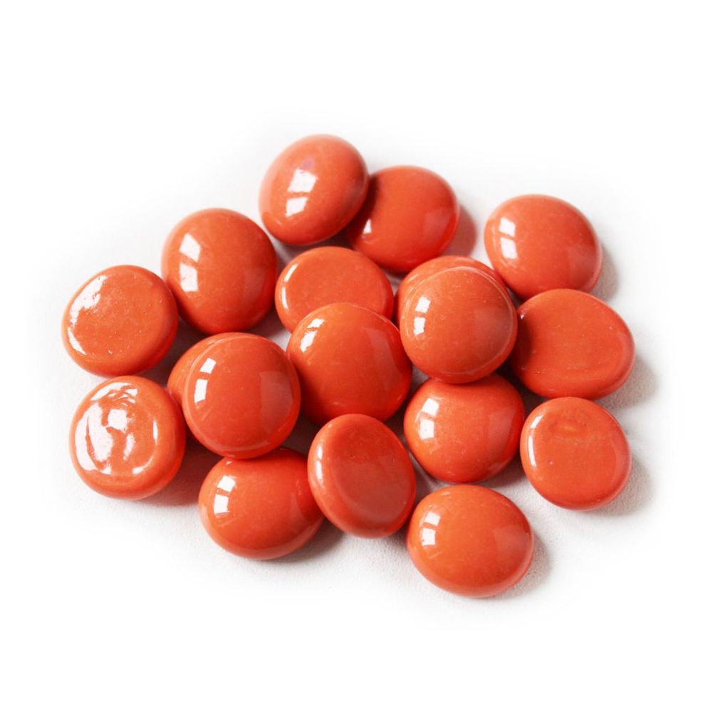 Oblázky 2-4cm 1kg PVC Oranžové