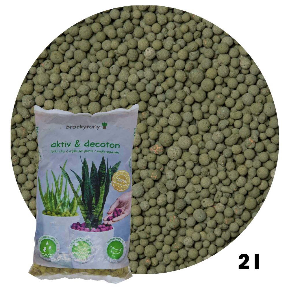 Keramzit 2l 8-16mm Tmavozelený Olive