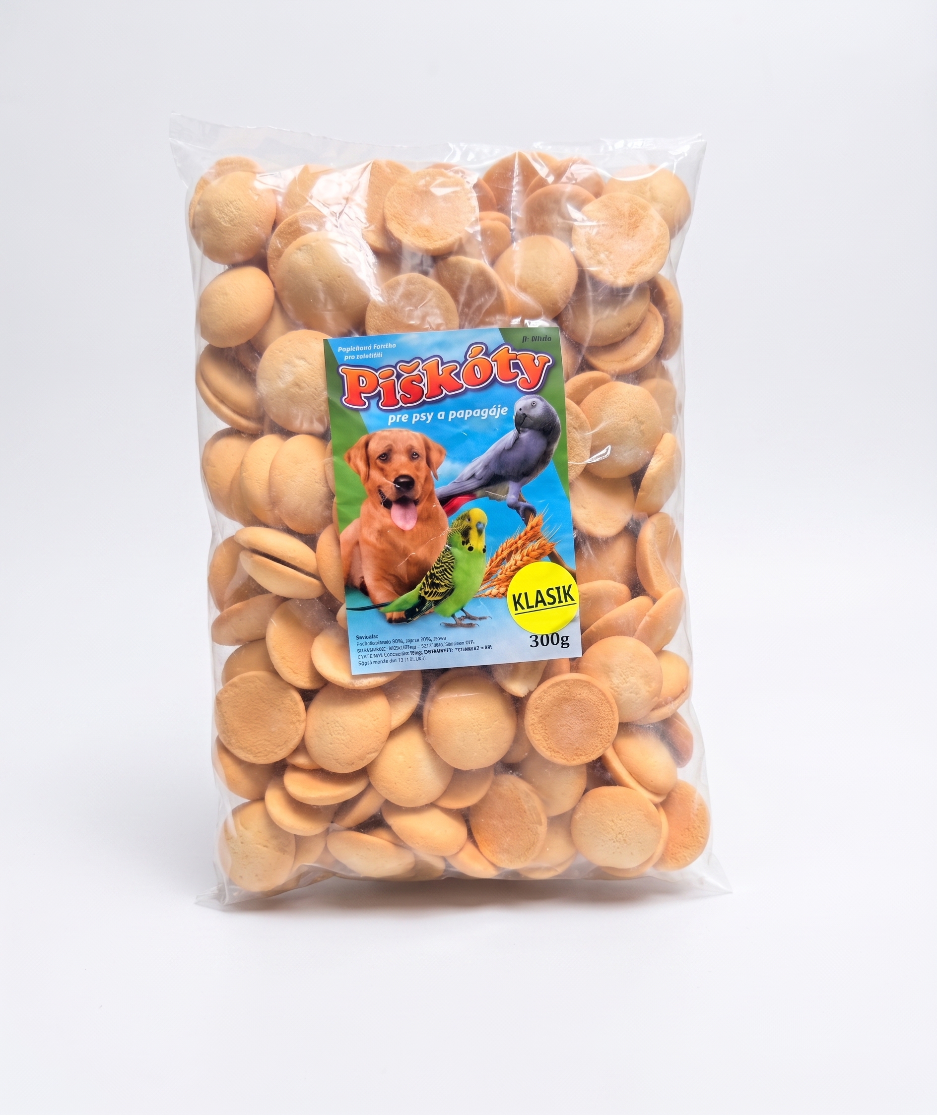 Piškóty pre psy a papagáje Klasik 300g