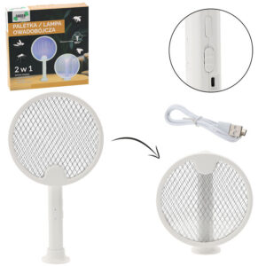 Komáre LAMPA proti hmyzu elektrická, USB nabíjanie 3 diódy