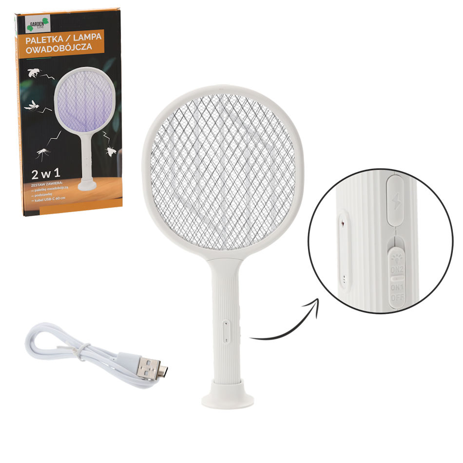 Komáre LAMPA proti hmyzu elektrická, USB nabíjanie 1 dióda