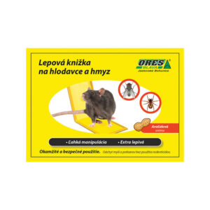 Myši lepová pasca kniha otváracia arašidová aróma 13x9cm 50/b