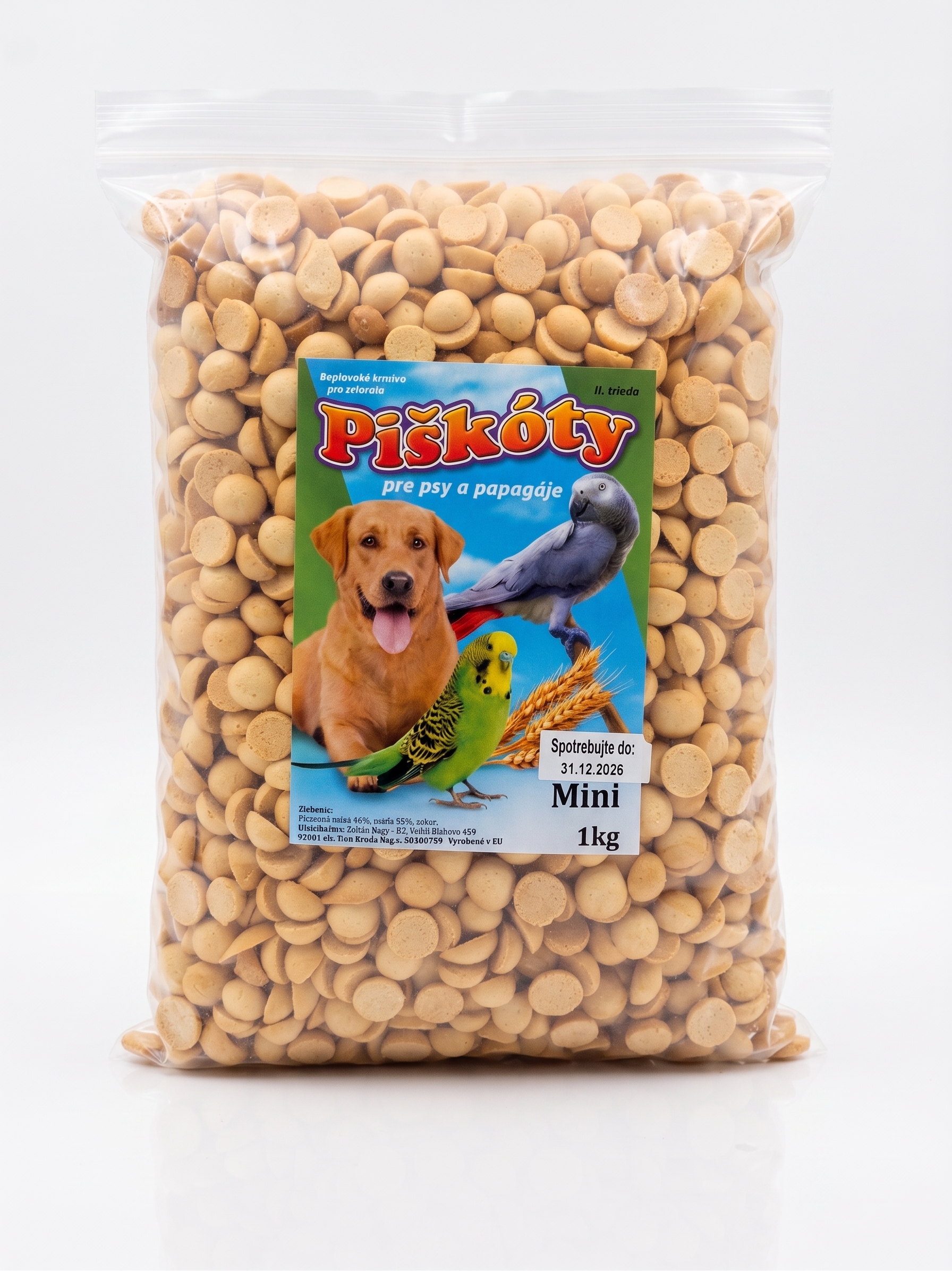 Piškóty Mini pre psy a papagáje 1 kg