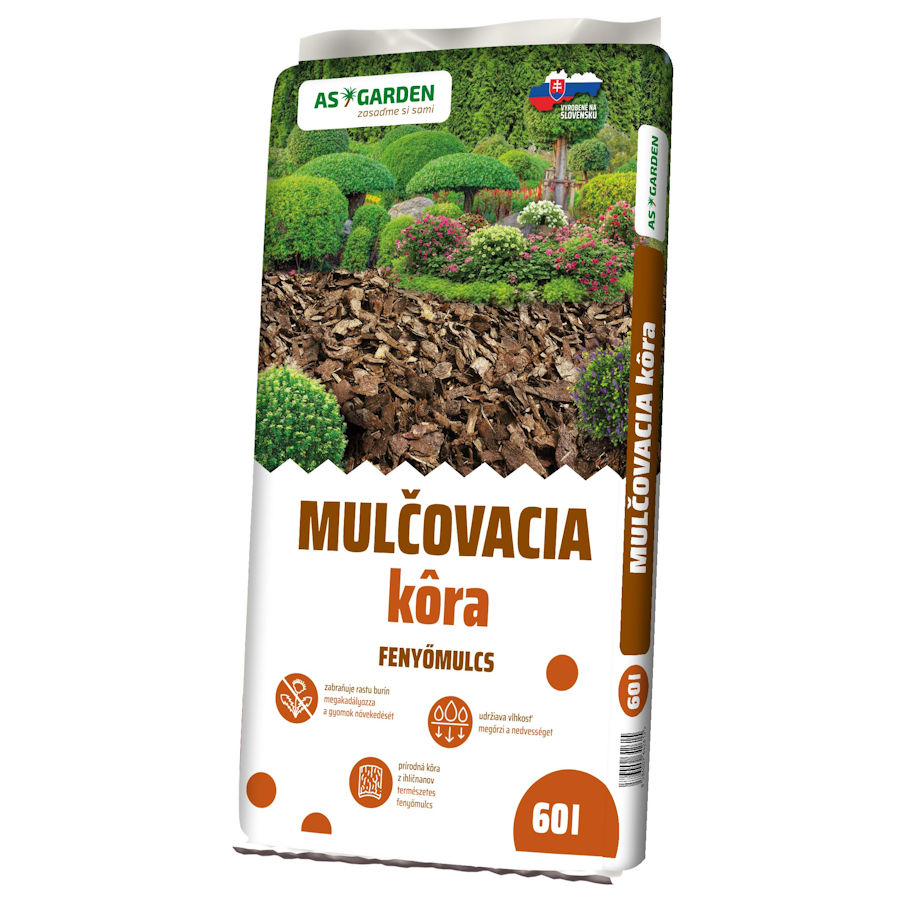Mulčovacia kôra SMREK 20-80mm 60l AS GARDEN 39/P