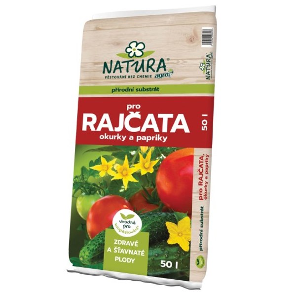 Substrát rajčiaky, uhorky, papriky 50l NATURA 51/p