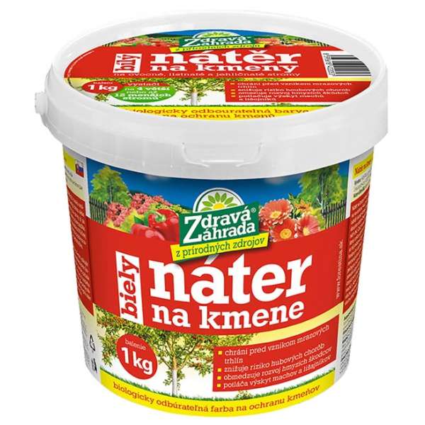 Vápno náter biely na kmene stromov 1kg ZDRAVÁ ZÁHRADA 384/p