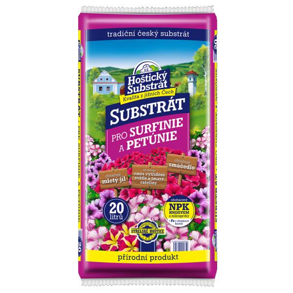 Substrát surfínie a petúnie 20l HOŠTICKÝ 120/p