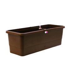 Truhlík samozavlažovací Bio 80cm Hnedý