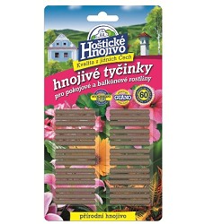 Hoštické tyčinkové hnojivo na balkonové a izbové kvety