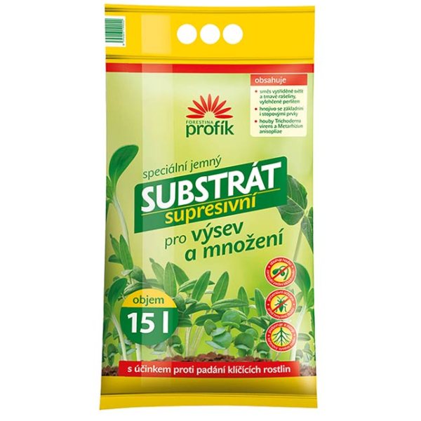 Substrát výsev 15l SUPRESÍVNY FORESTINA 119/P