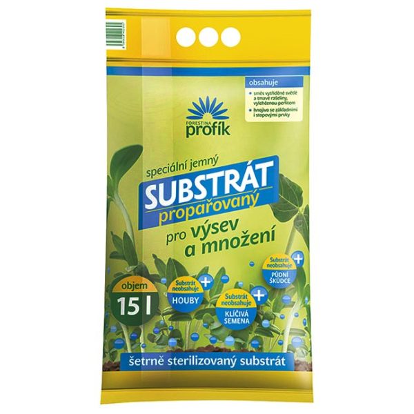 Substrát výsev 15l PREPARENÝ FORESTINA 119/P