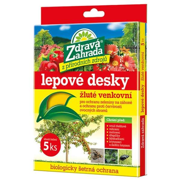 Dosky ŽLTÉ lepové vonkajšie vrtivka ZDRAVÁ ZÁHRADA