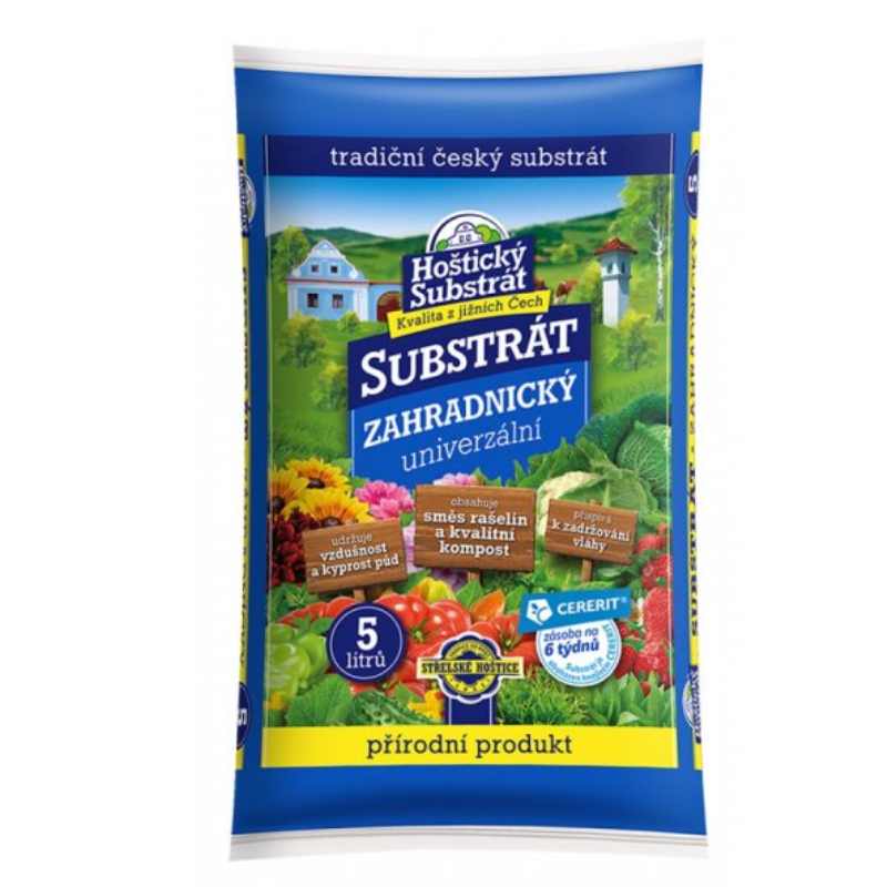 Substrát záhradnícky 5l HOŠTICKÝ 200/p