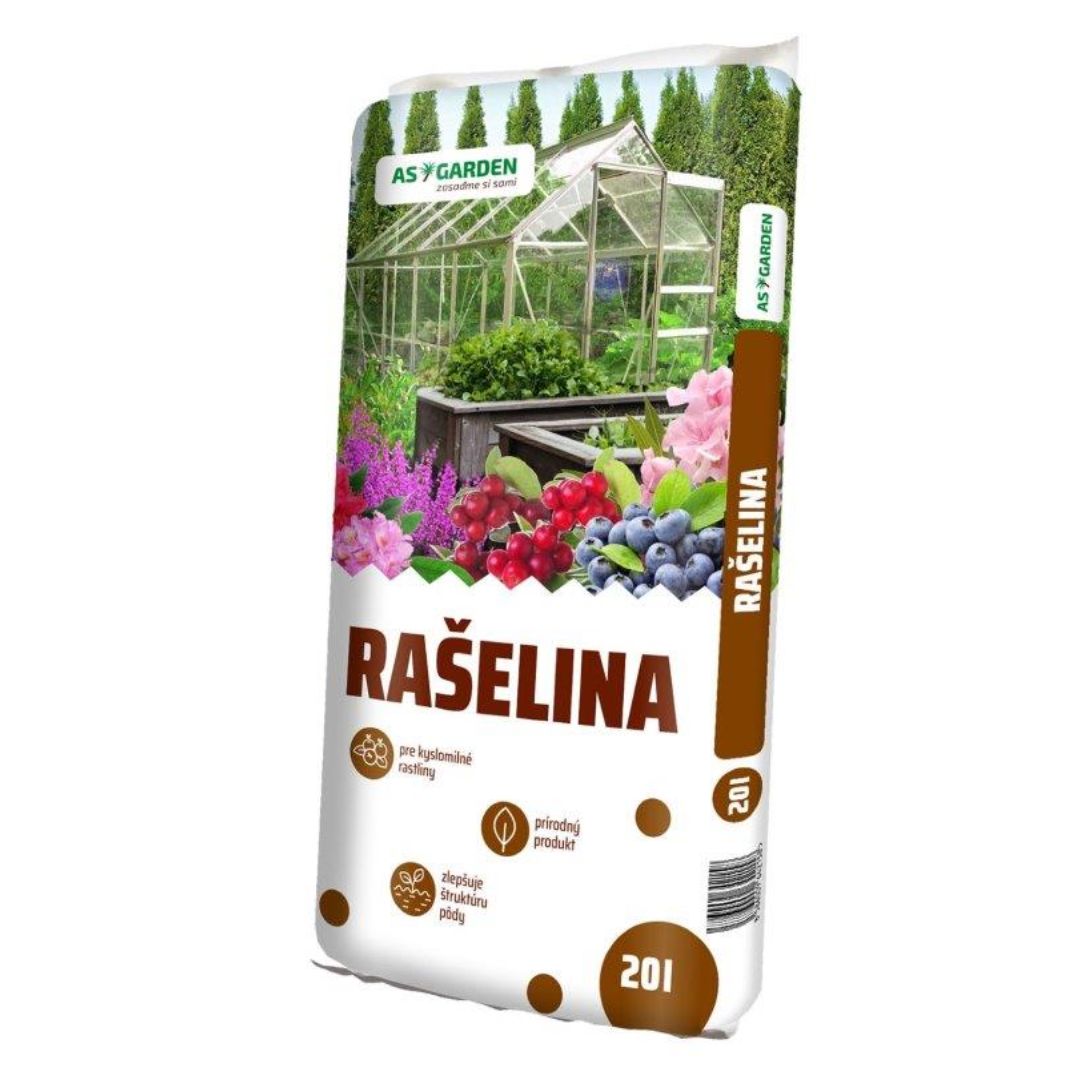 Rašelina 20l pH 3,5-5 AS GARDEN 120/P