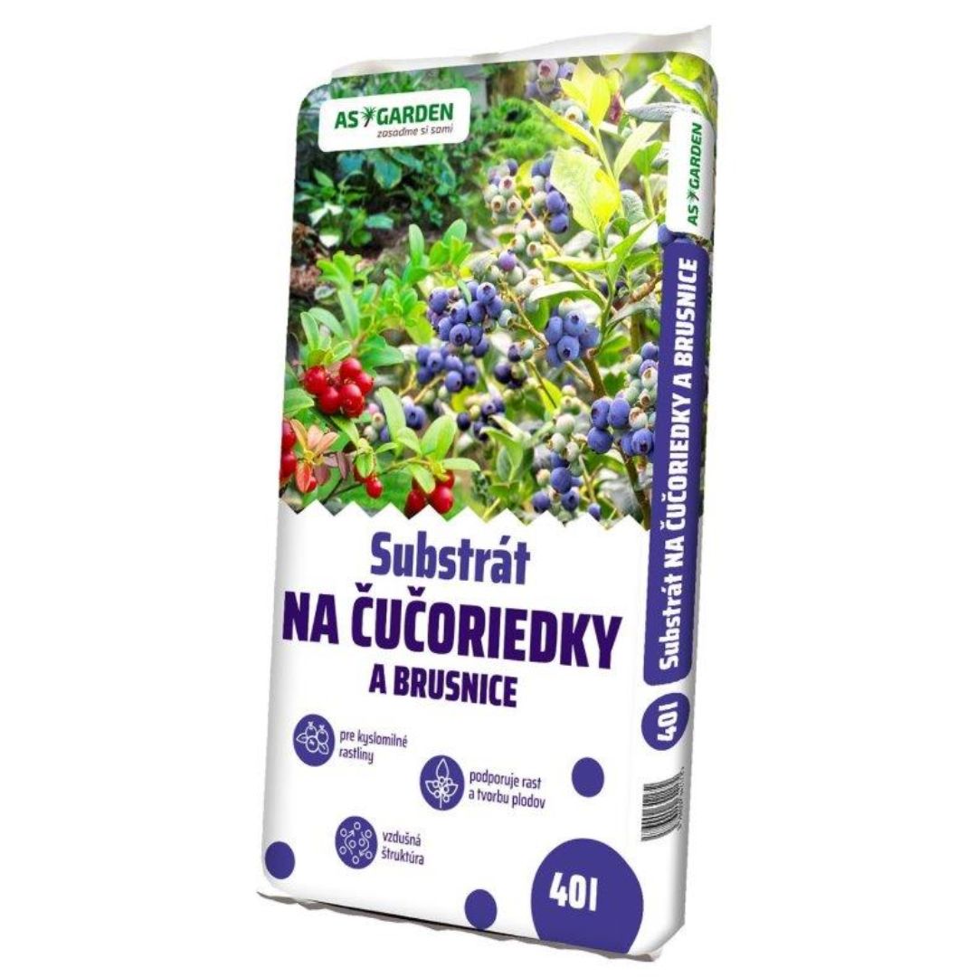 Substrát čučoriedky a brusnice 40l AS GARDEN 51/p