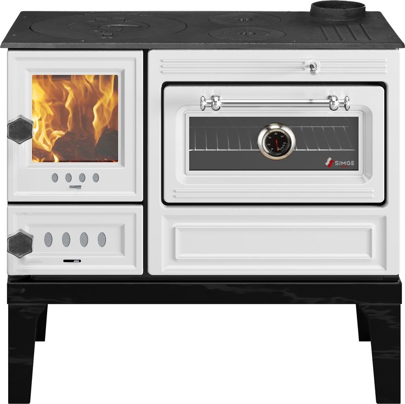 Sporák 6020-U AURA L, 9kW, pravý, biely, 900x560x770mm