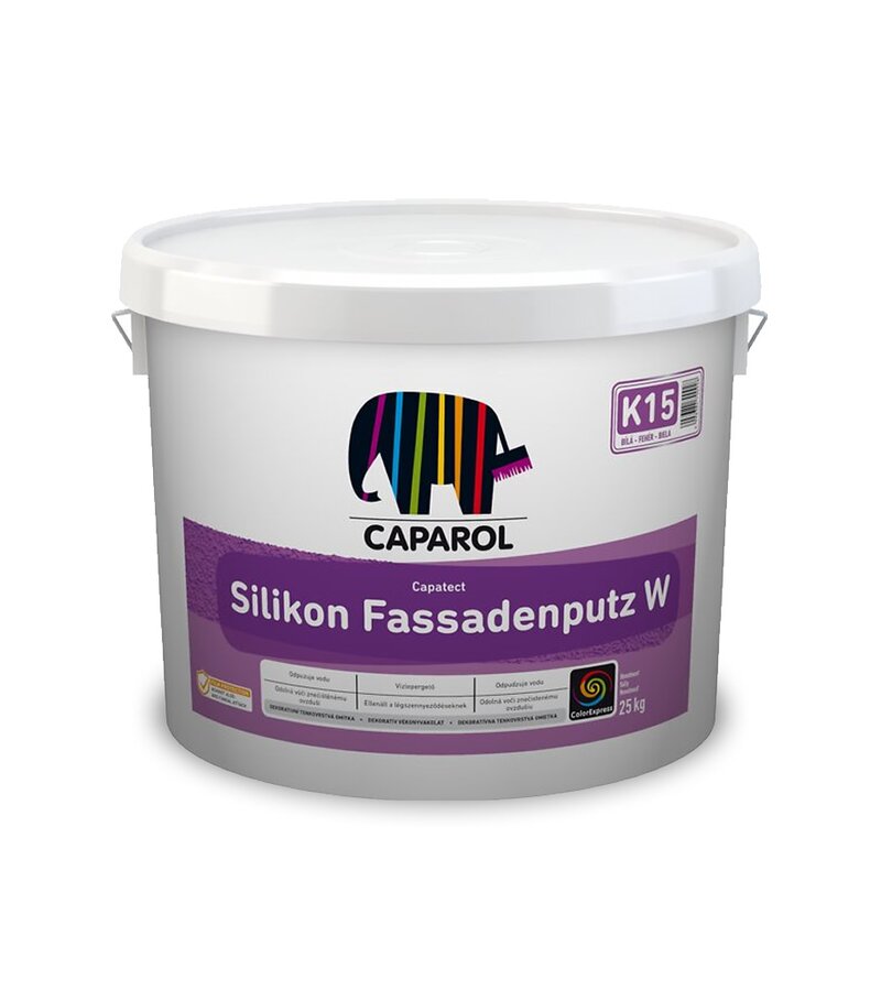 Caparol Capatect Fassadenputz W K20 24,3kg báza Transparent - silikónová hladená omietka