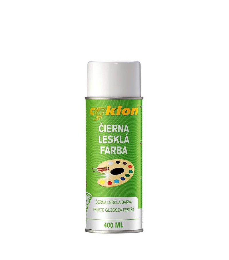 Cyklon spray čierny lesk 400ml