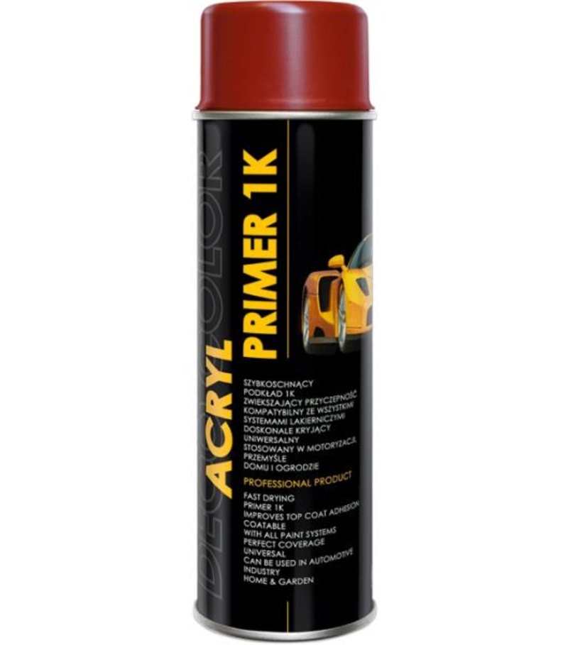 Deco color Acryl Primer - 1K RAL 3009 červený 500ml