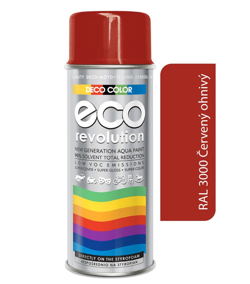 Deco color Eco Revolution - RAL 3000 červený ohnivý 400ml