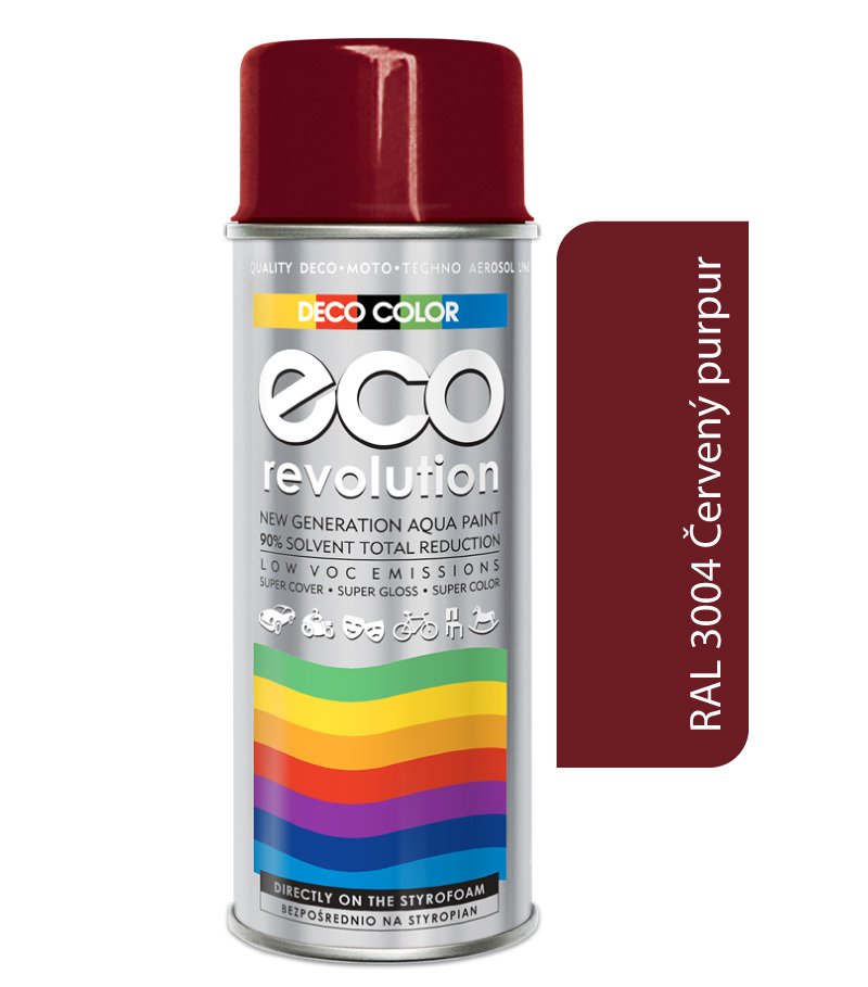 Deco color Eco Revolution - RAL 3004 červený purpurový 400ml