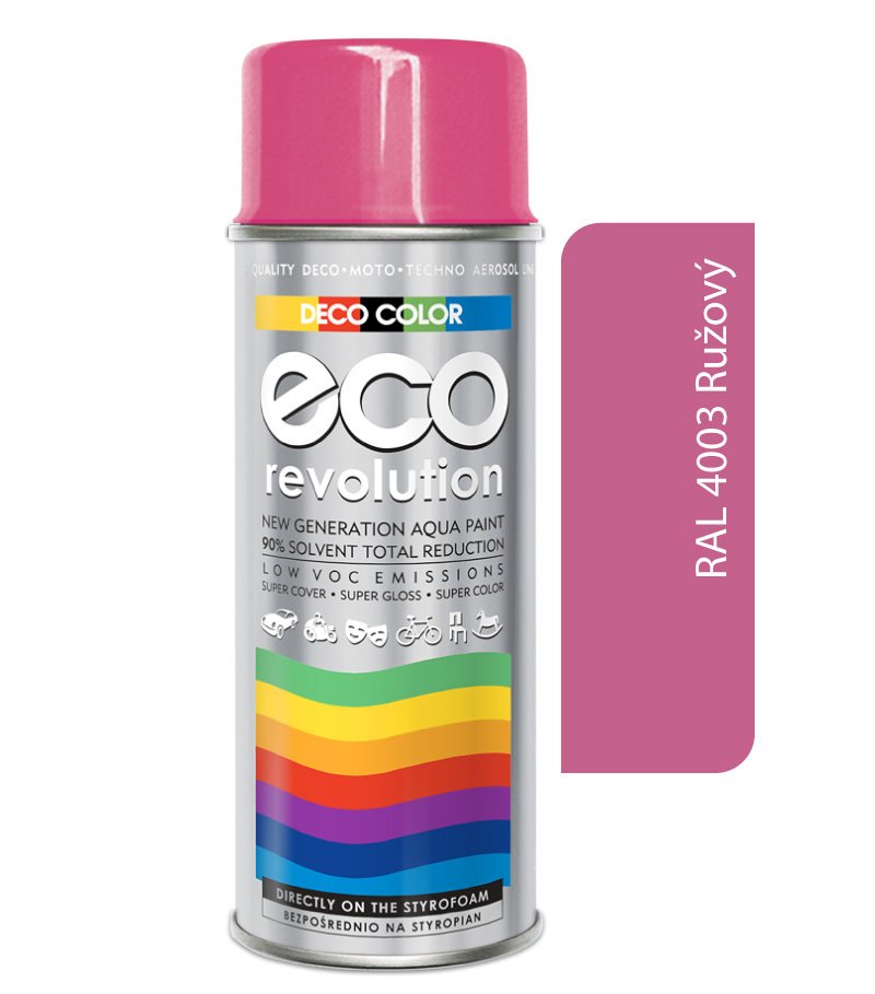 Deco color Eco Revolution - RAL 4003 ružový 400ml