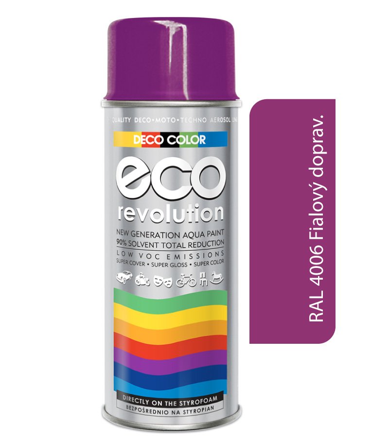 Deco color Eco Revolution - RAL 4006 fialový dopravný 400ml