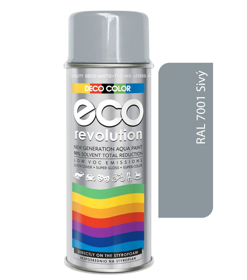 Deco color Eco Revolution - RAL 7001 sivý 400ml