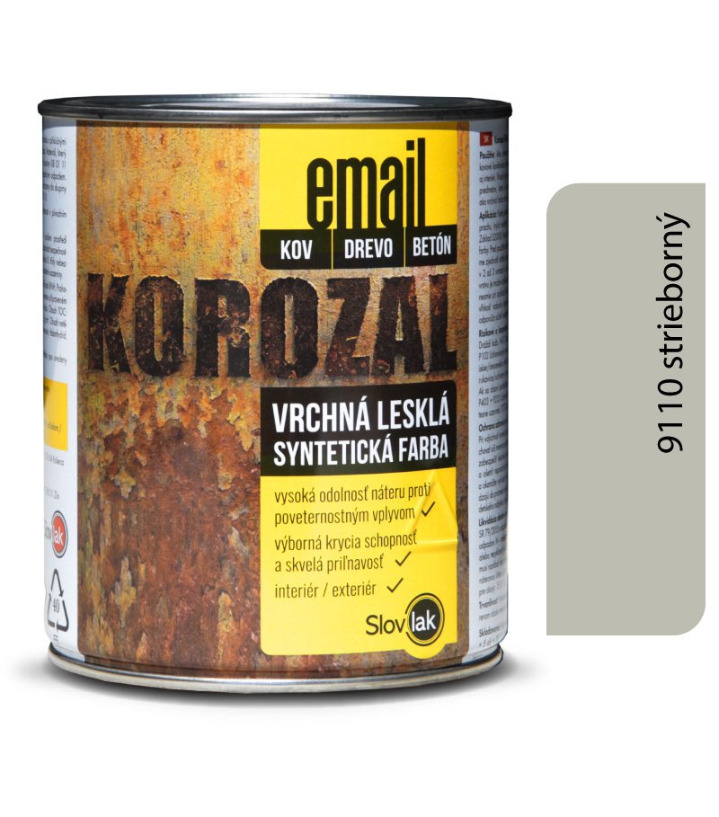 Slovlak Korozal EMAIL 9110 strieborný 3kg