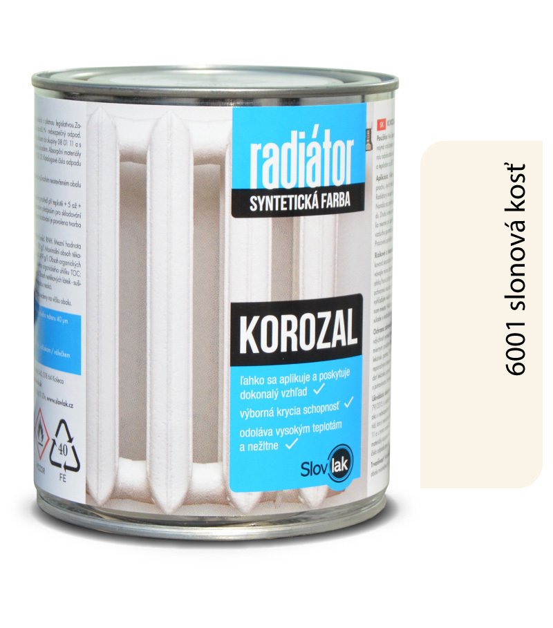 Slovlak Korozal radiátor slonová kosť 6001 0,75kg