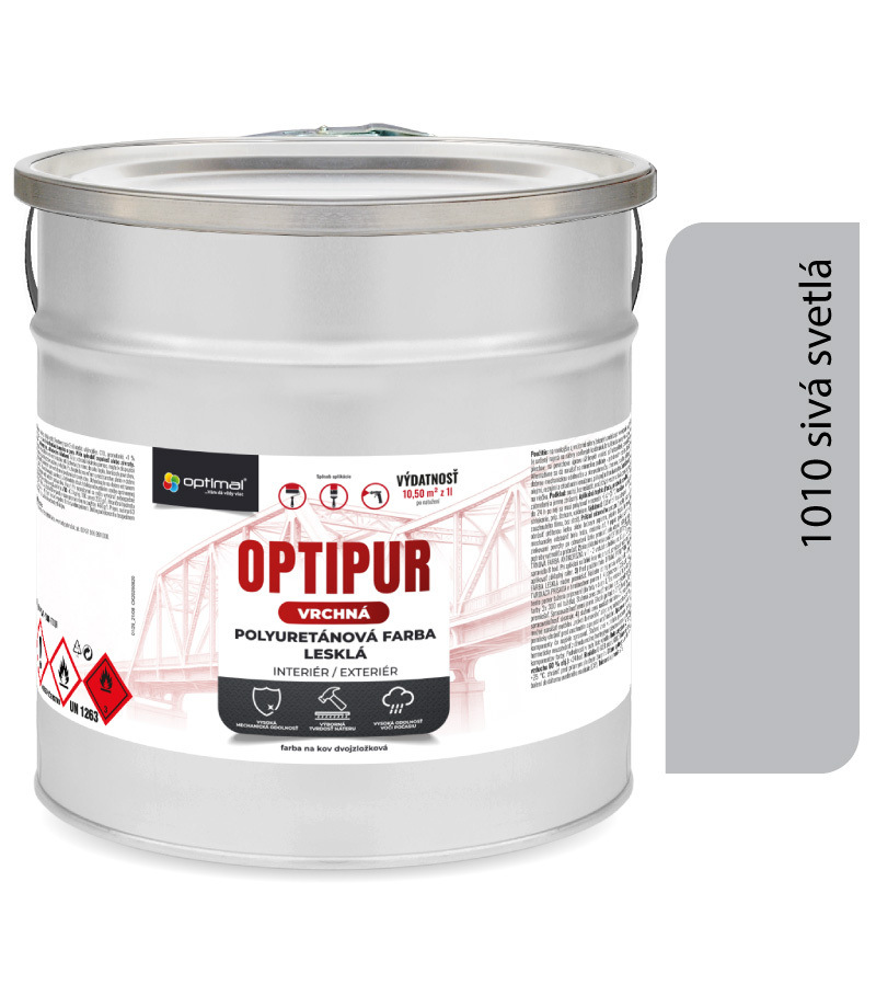 Optimal OPTIPUR Vrchná polyuretánová farba lesklá 1010 2l