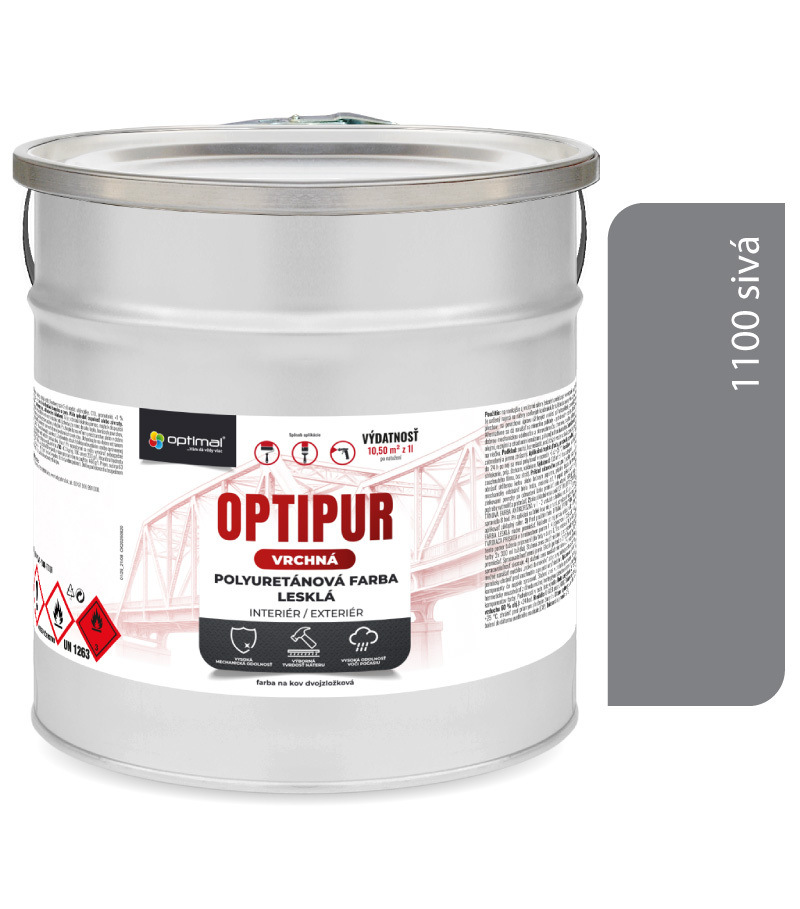 Optimal OPTIPUR Vrchná polyuretánová farba lesklá 1100 2l
