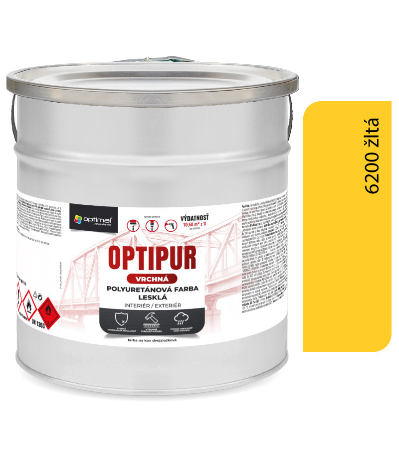 Optimal OPTIPUR Vrchná polyuretánová farba lesklá 6200 4l