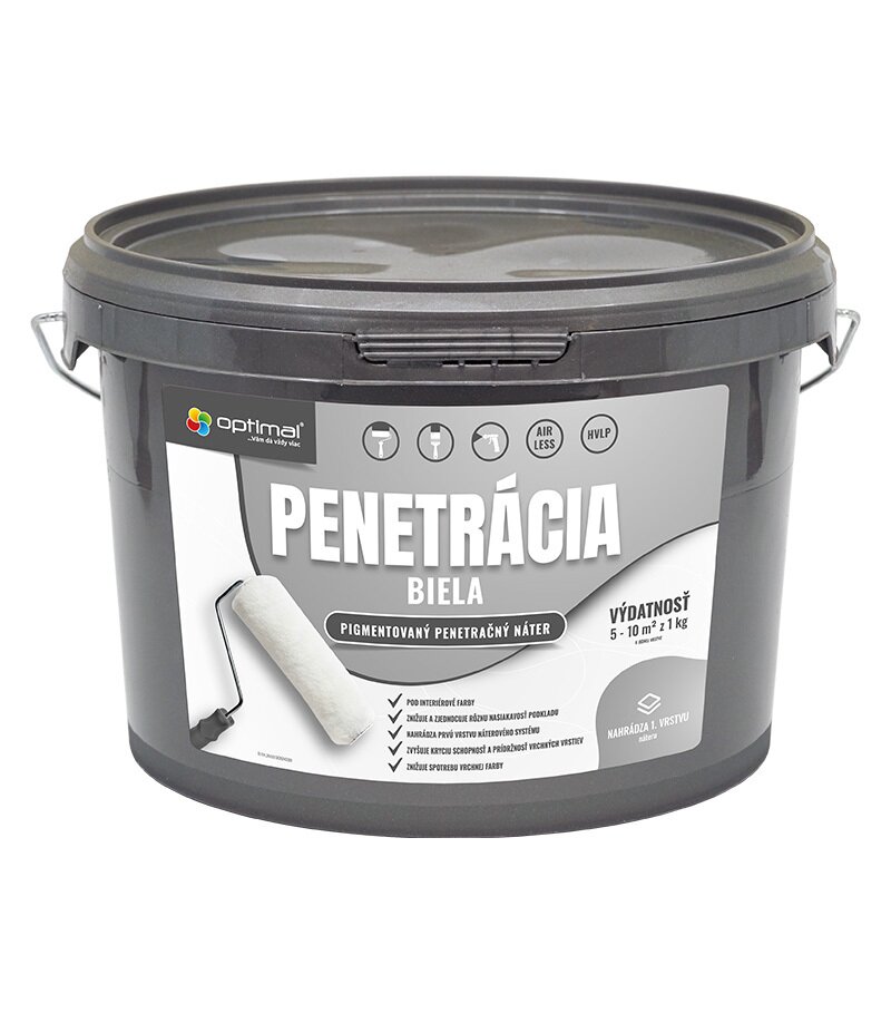 Optimal Penetrácia Biela - Základný pigmentovaný náter 3kg
