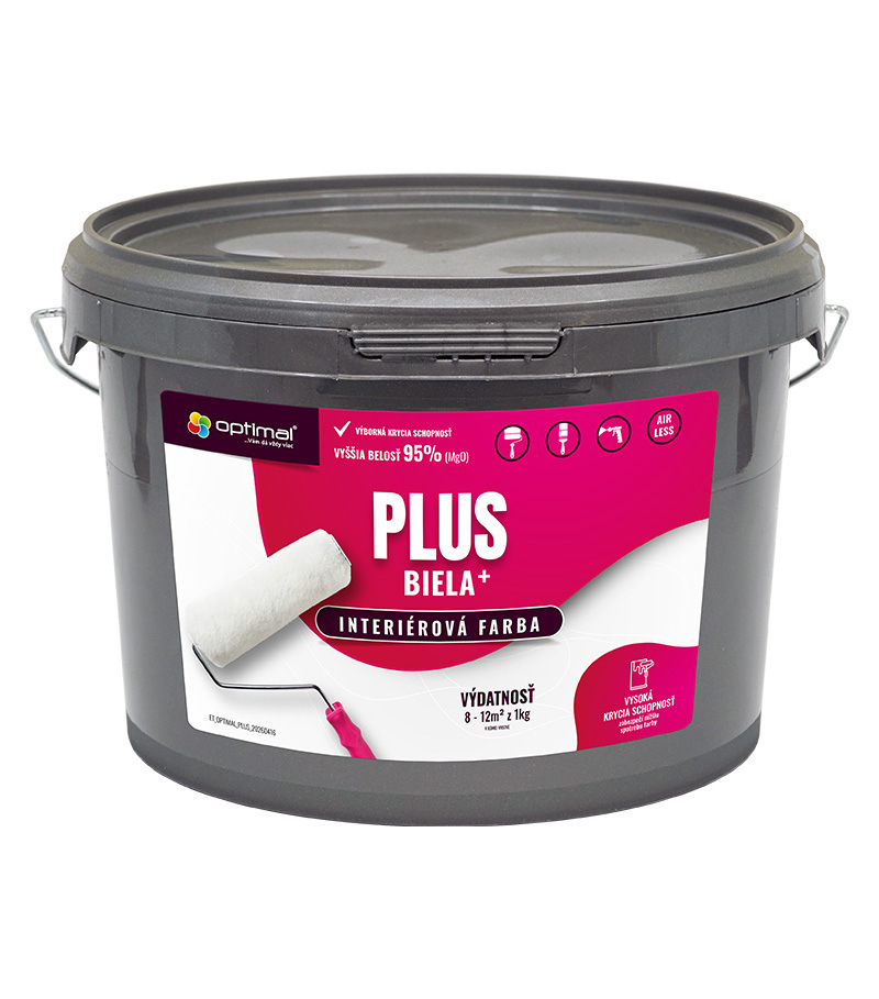 Optimal Plus - interiérová biela farba 3kg