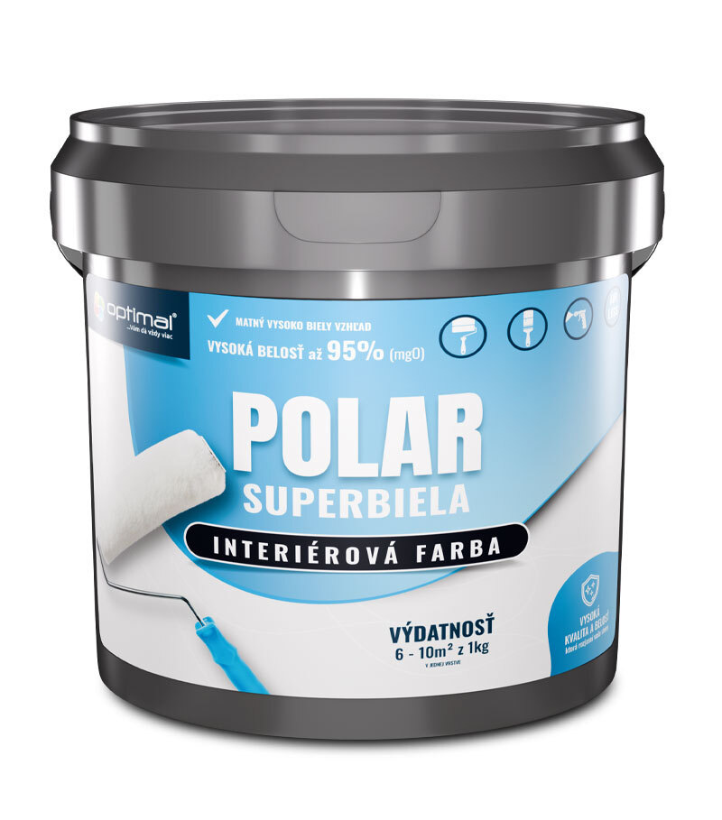 Optimal Polar - interiérová biela farba 1,5kg