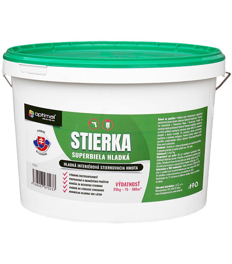 Optimal Stierka 25kg - hladká stierková hmota