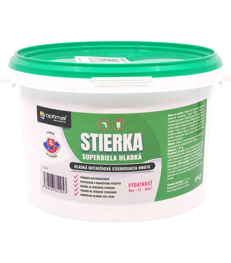 Optimal Stierka 4kg - hladká stierková hmota