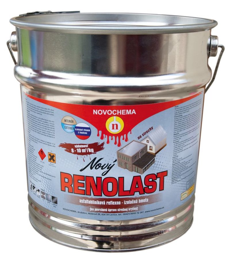 Novochema Renolast 35kg - reflexno-izolačný náter na strechy