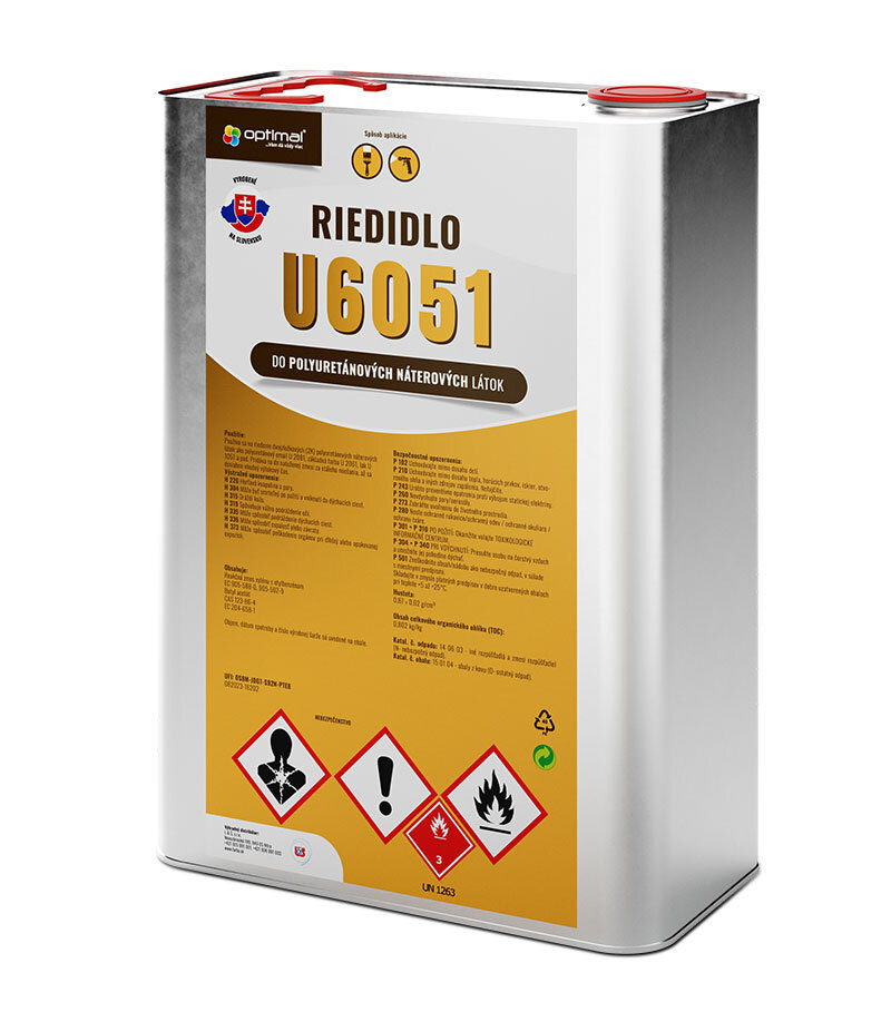 Optimal Riedidlo U6051, na polyuretánové farby 3.4l