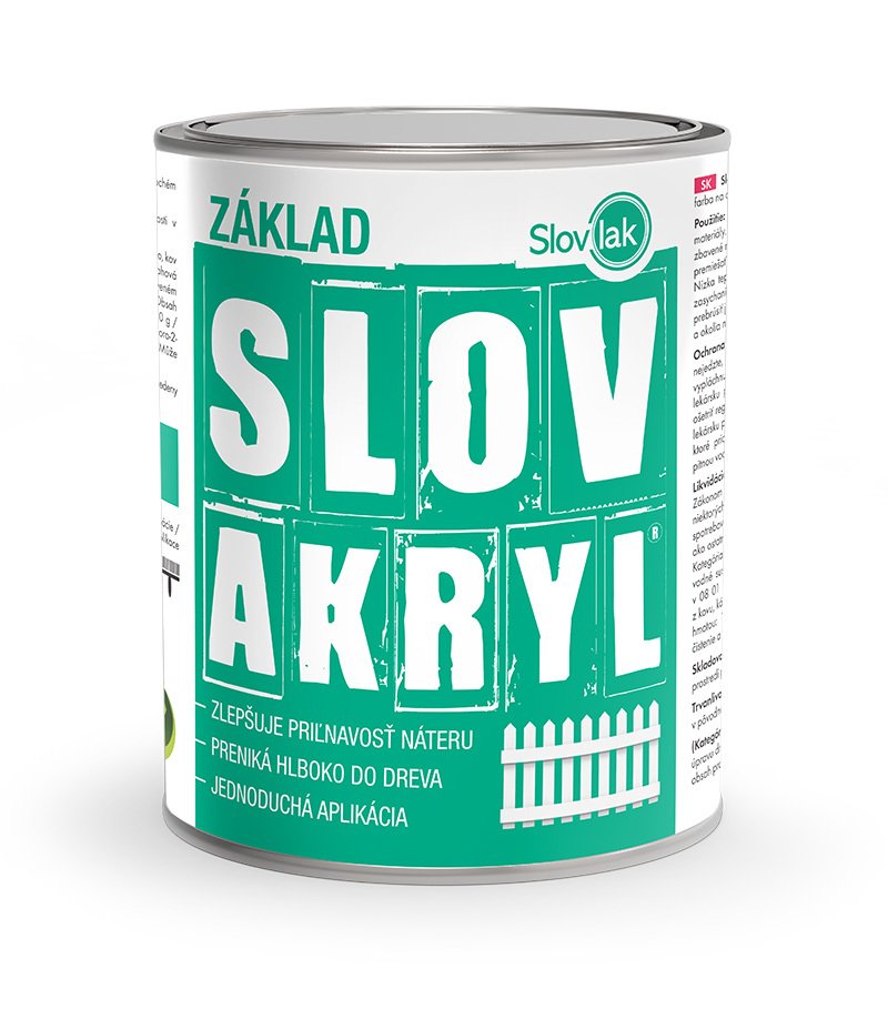 Slovlak Slovakryl E 0010 základ 0,75kg