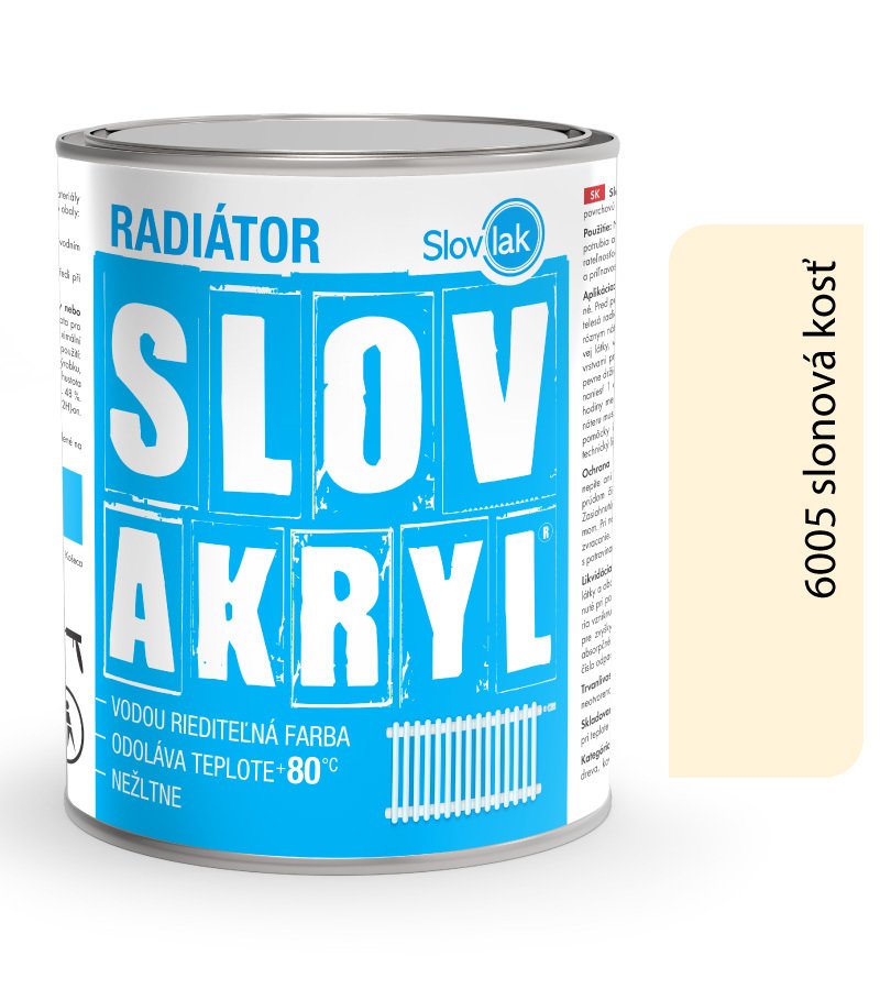 Slovlak Slovakryl Radiátor slonova kosť 0,75kg