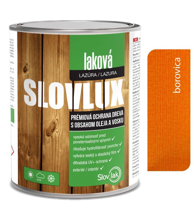 Slovlak Slovlux Laková lazúra 0062 Borovica 0,7l