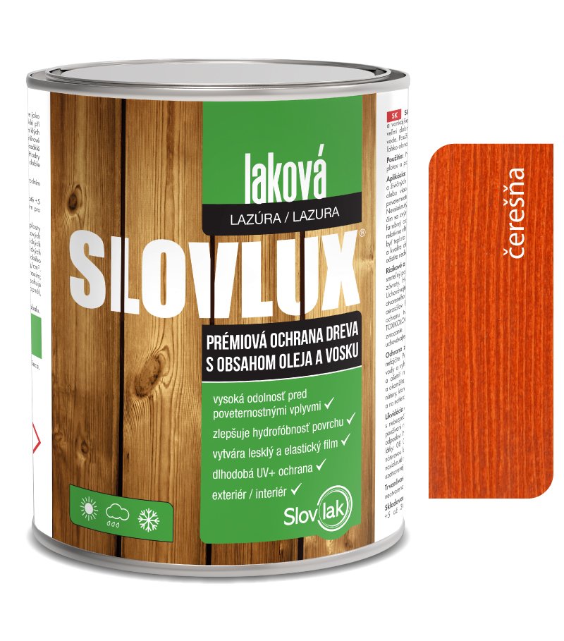 Slovlak Slovlux Laková lazúra 0065 Čerešňa 0,7l