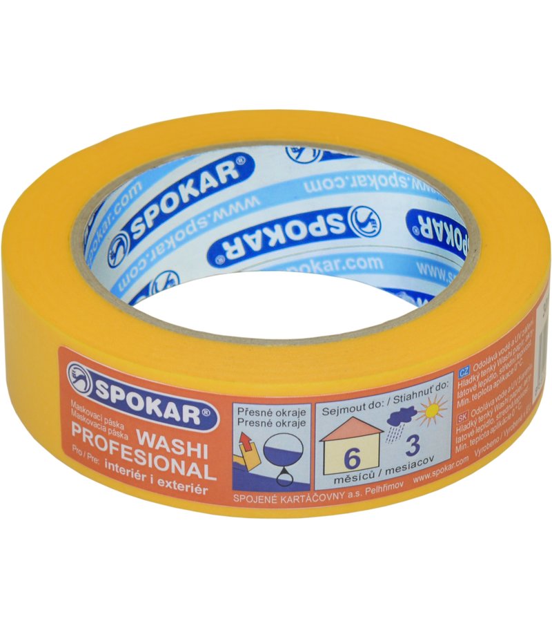 Spokar maskovacia páska Washi Profesional 30mmx50m - interiér 6m/ exteriér 3m