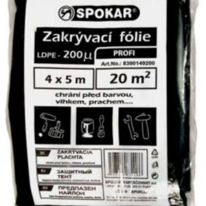 Spokar plachta 4x5m 200MY LDPE