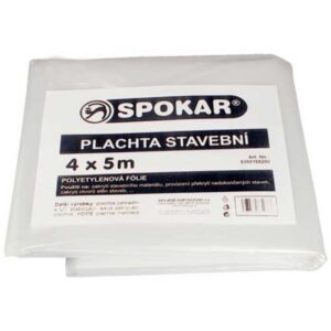 Spokar plachta stavebná 4x5m 100my