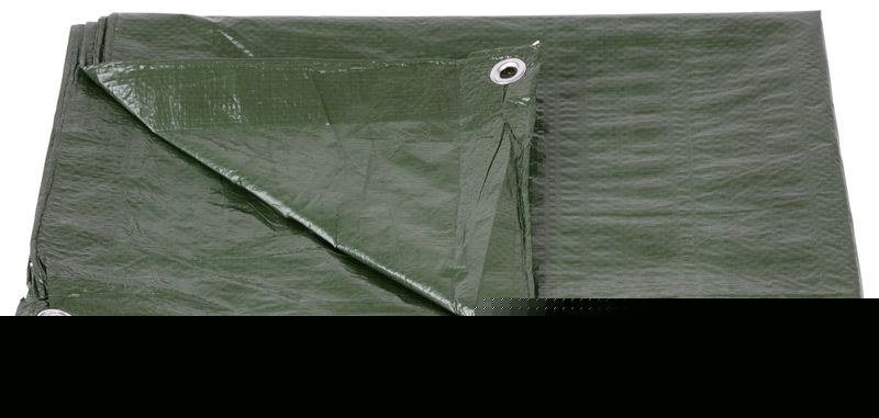 Plachta Tarpaulin Light 6x10 m, 65 g/m2, zakrývacia, zelená, s okami