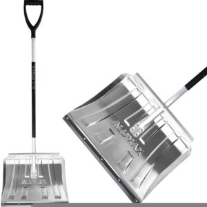Odhŕňovač ALUMAX S, 500×375/1505 mm, lopata na sneh, s držadlom, odhŕňač, gumová lišta, ALU násada, mix farieb, ZMONTOVANÝ